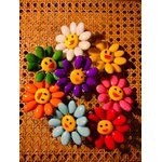 Fleur Smiley unicolore dragées chocolat 2