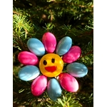 Fleur Smiley rose bleu dragées chocolat 8