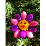 Fleur Smiley rose violet dragées chocolat 7