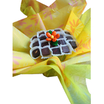 Bouquet de Pâques chocolats et une fleur de dragées