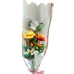 Bouquet friture chocolat de Pâques et fleurs de dragées