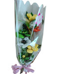Bouquet must friture chocolat de Pâques et fleurs de dragées