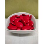 Dragées chocolat noir couleur rouge coupelle