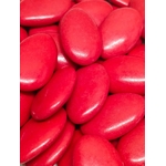 Dragées chocolat noir couleur rouge