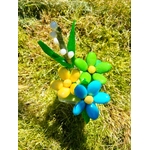 Cube fleurs de dragées et muguet en bonbons de sucre nature verte