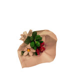 Bouquet de Noël frésias et marguerite dragées chocolat
