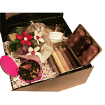 Box douce folie fleurs fleurs thé chocolats