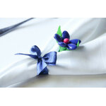 Etui de serviette marguerite dragées chocolat