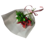Mini bouquet Noël 3 frésias coccinelle dragées chocolat