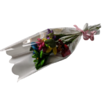 Bouquet multicolore dragées chocolat emballé