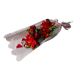 Bouquet étoiles et Père Noël dragées chocolat emballé