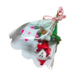 Bouquet Pere Noel et marguerite dragées chocolat