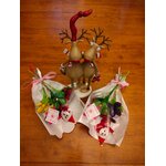 Bouquet Père Noel joyeux dragées chocolat 2