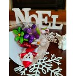 Bouquet Père Noel joyeux dragées chocolat 7