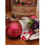 Bouquet Père Noel joyeux dragées chocolat 4