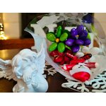 Bouquet Père Noel joyeux dragées chocolat 8