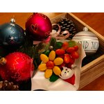 Bouquet Père Noël lumineux dragées chocolat 3
