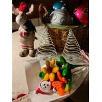 Bouquet Père Noël lumineux dragées chocolat 4