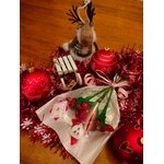 Bouquet Père Noël marguerites dragées chocolat 1