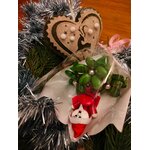 Bouquet Père Noël marguerites dragées chocolat 7