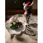 Bouquet de Noël de frésias et marguerite dragées chocolat 4