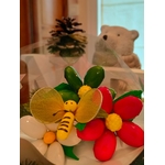 Bouquet Noël abeille marguerite chocolat1