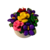 Vase blanc bouquet violettes dragées chocolat