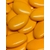 Dragées chocolat noir couleur jaune safran
