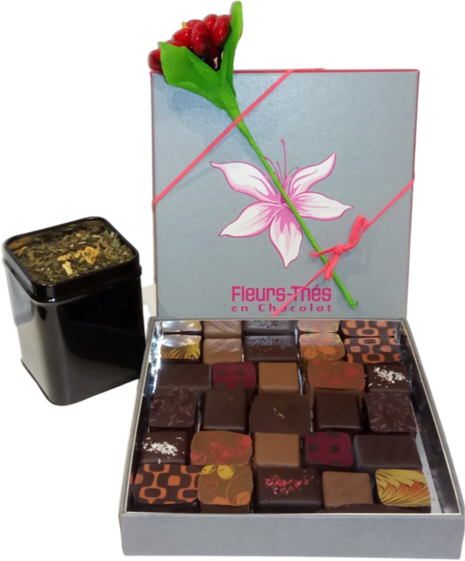 THNX - Cadeau collègue - boîte aux lettres barre chocolatée + graines de  fleurs 