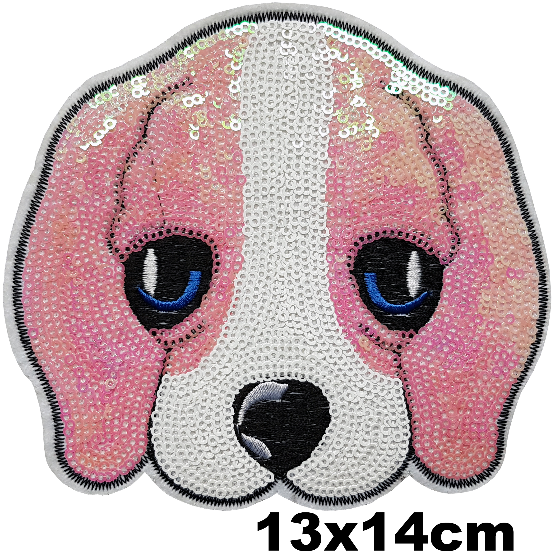 Grand Patch Thermocollant Chien Sequin