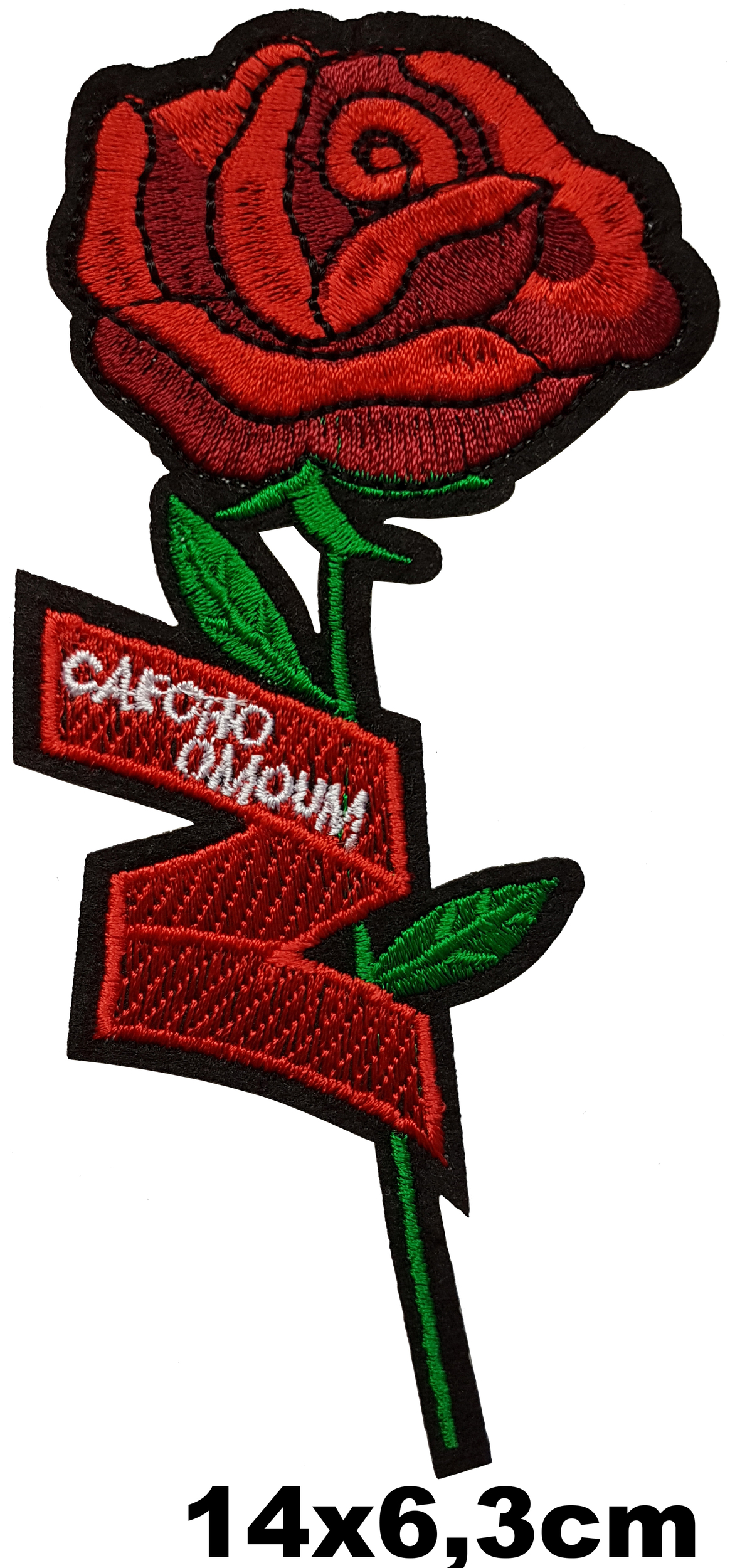 Patch Thermocollant Fleur Rose Rouge