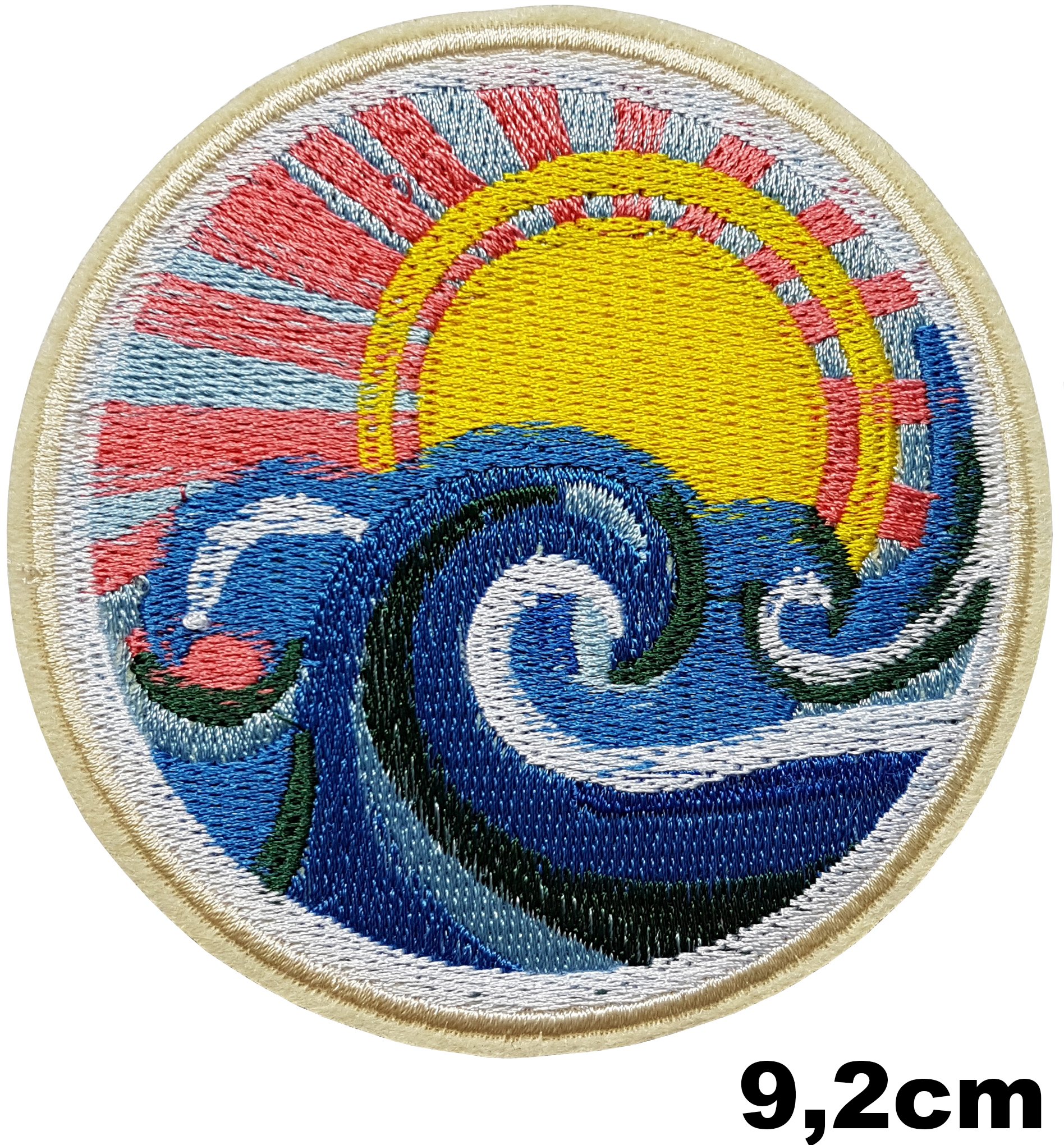 Patch Japon estampe soleil levant vague