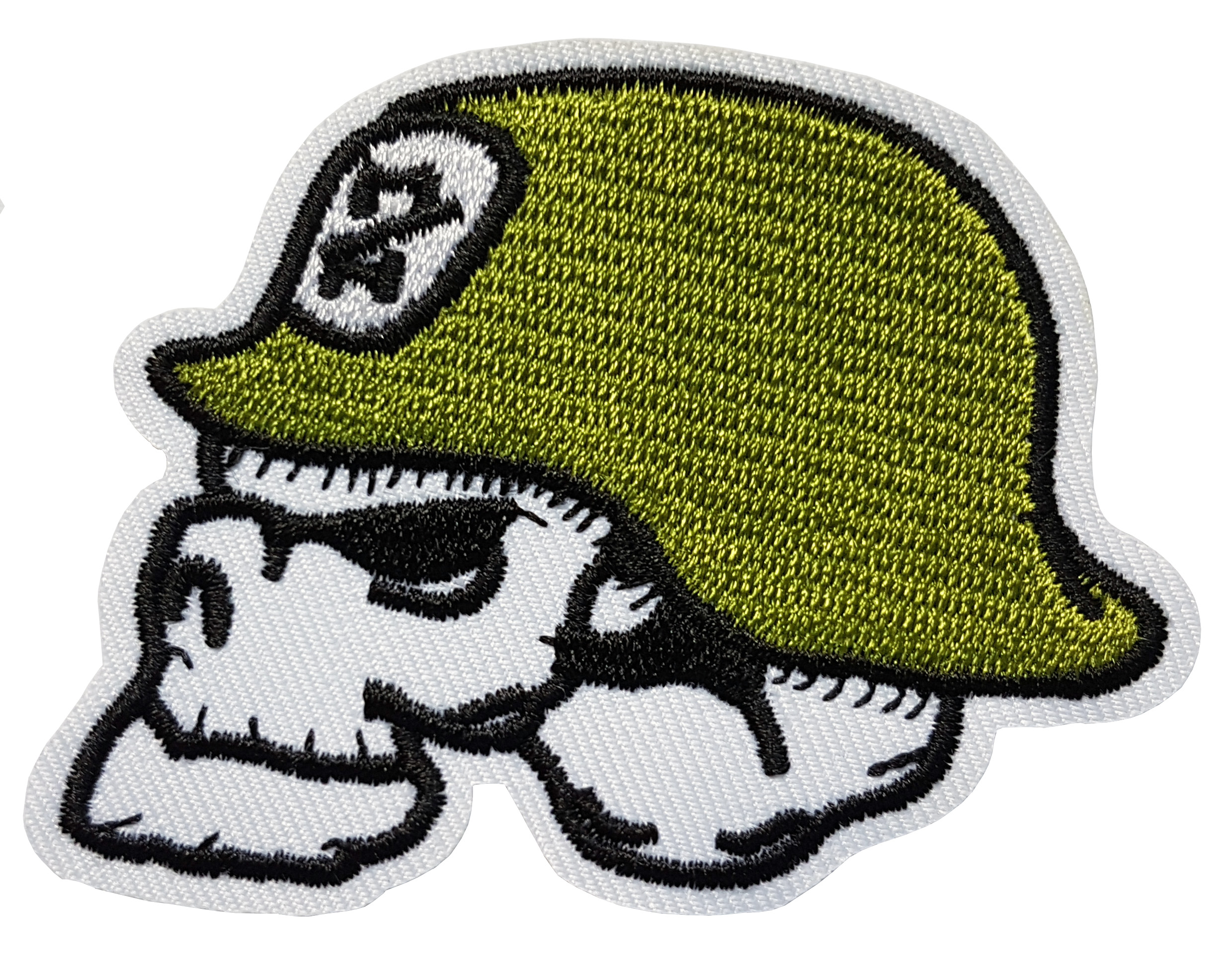 Patch Thermocollant Tête de Mort Soldat Militaire