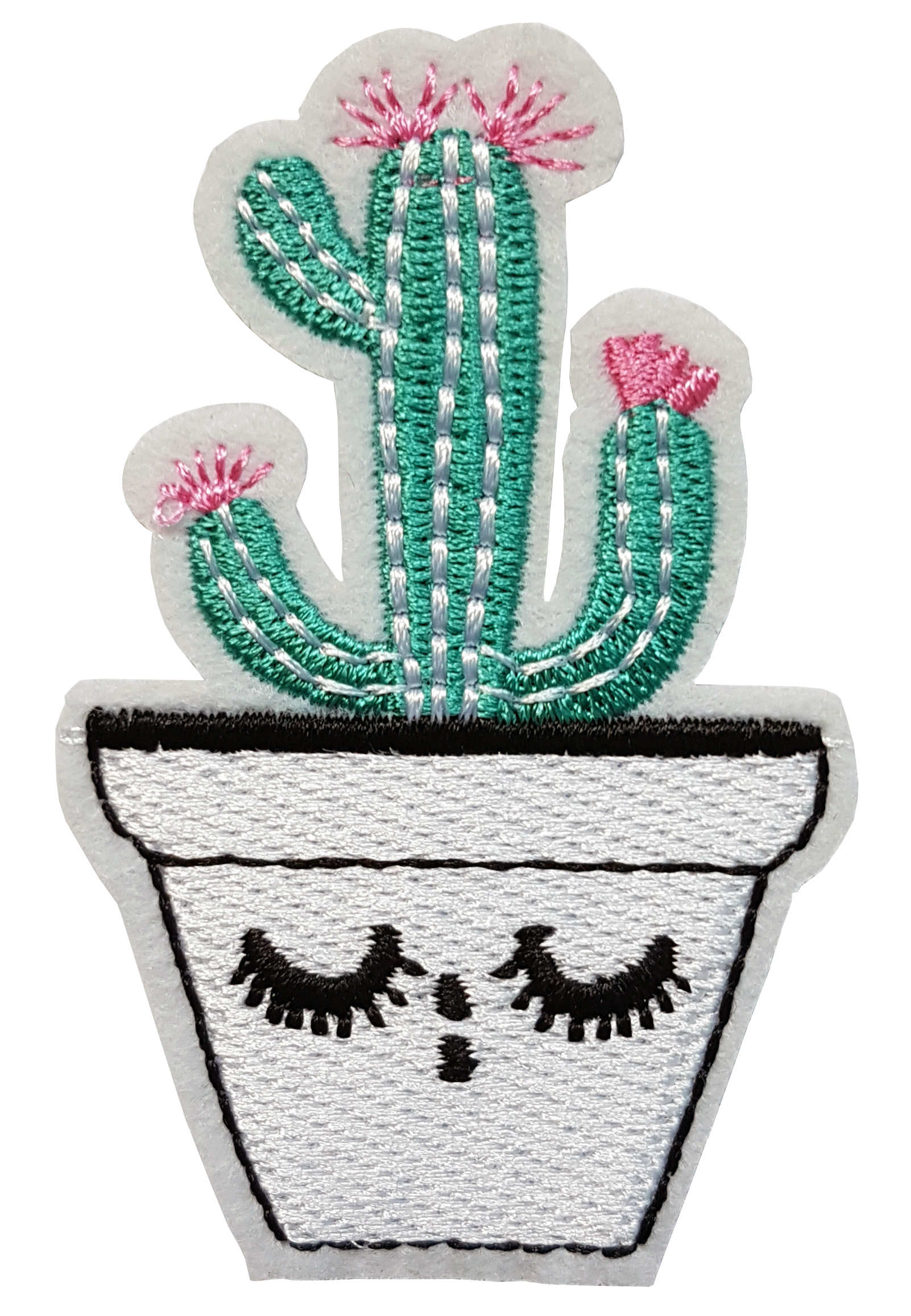 Patch Thermocollant Cactus Pot de Fleur Smiley