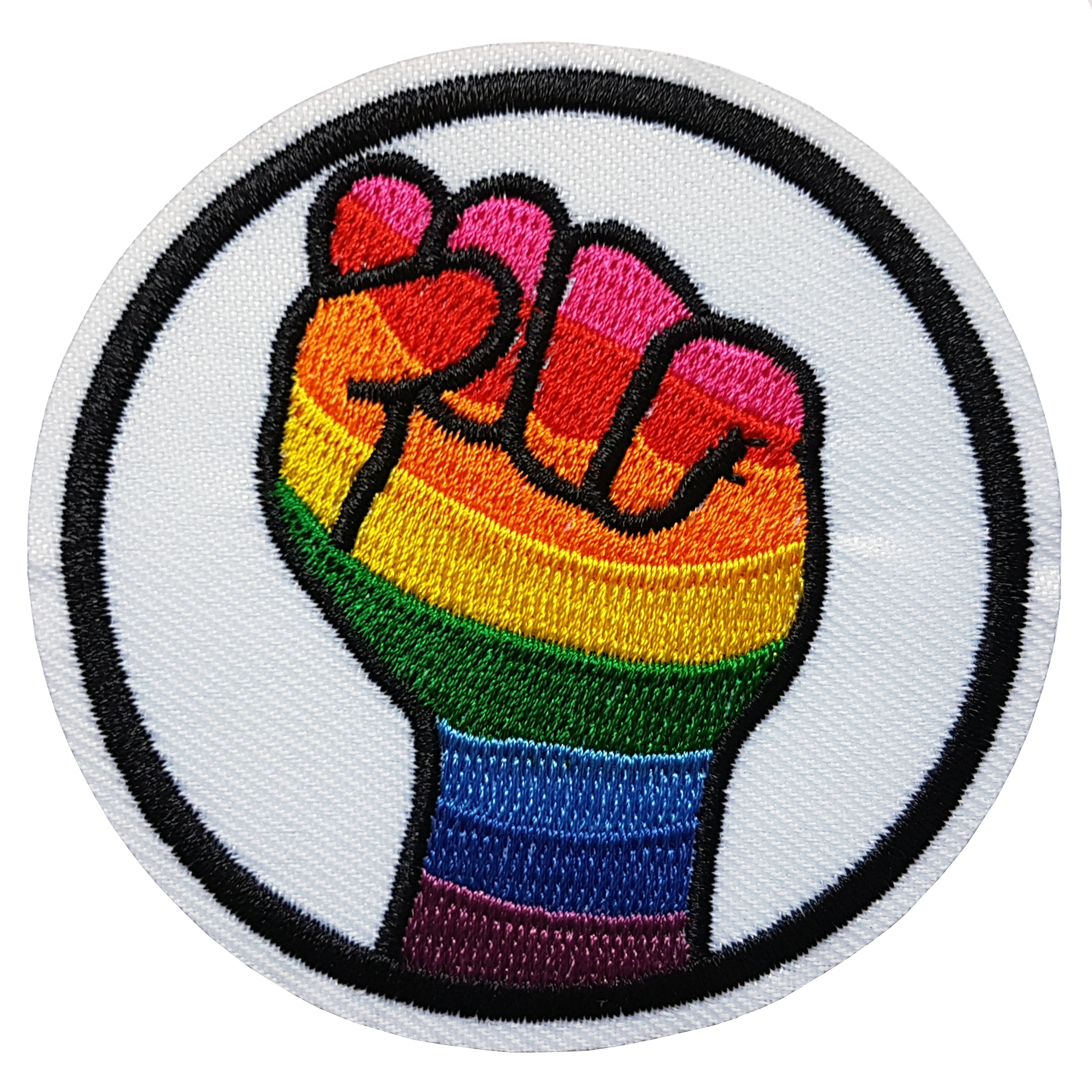 Patch Thermocollant Poing Drapeau LGBT