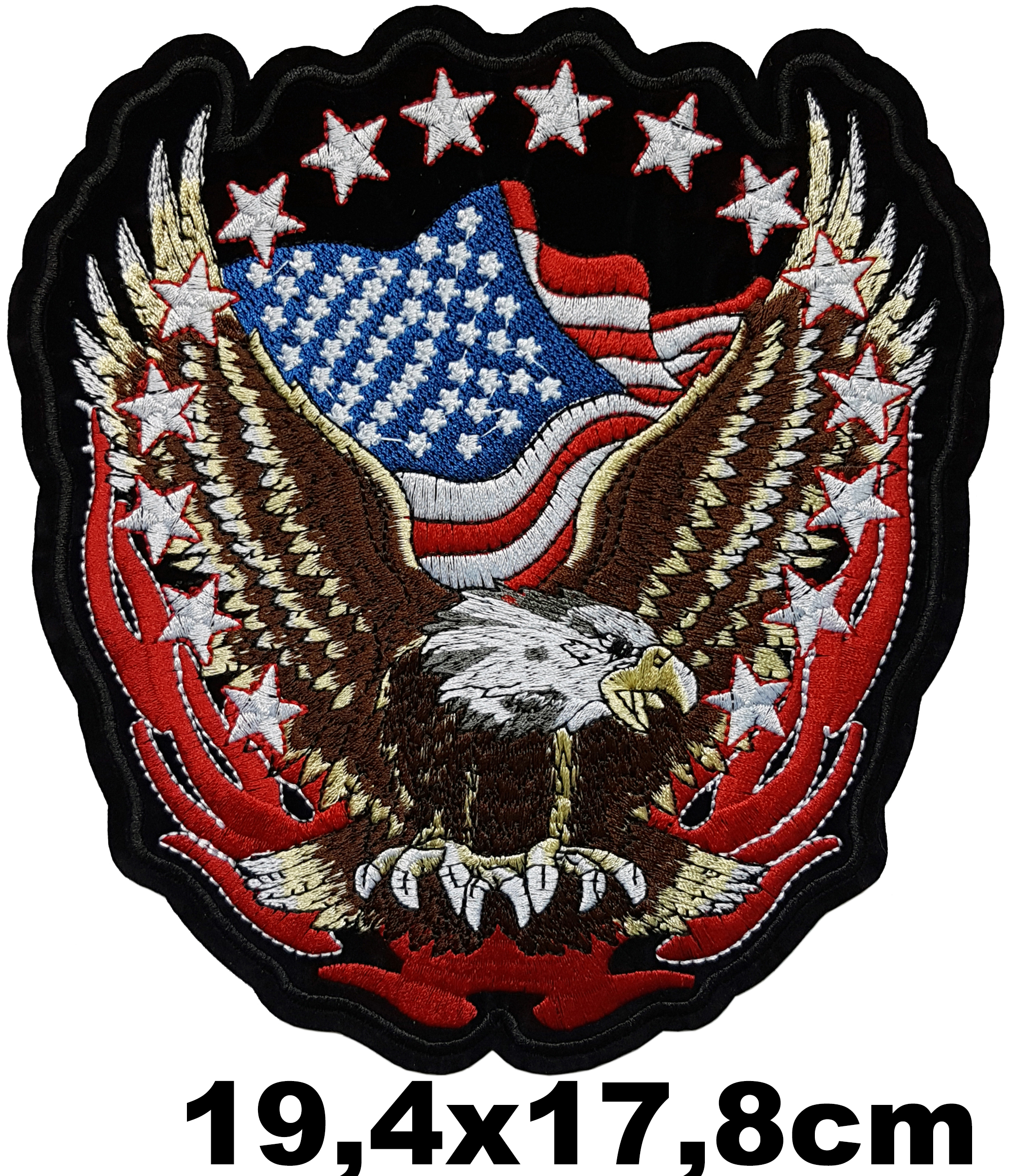 Grand Patch Thermocollant Aigle Drapeau US