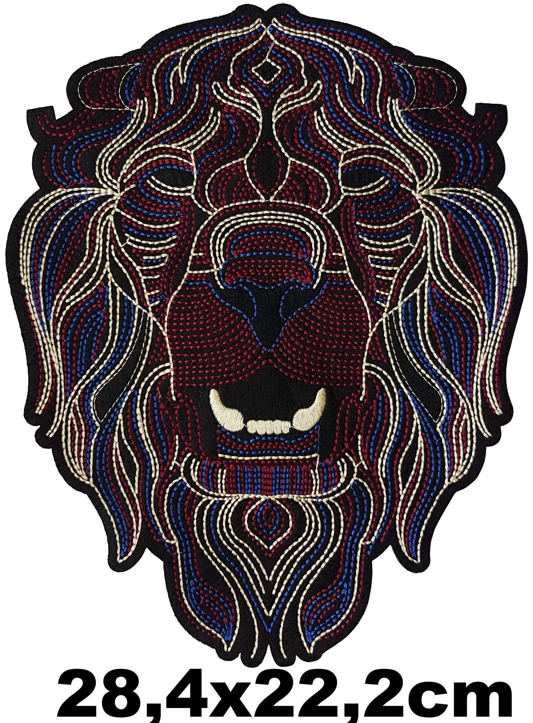 Grand Patch Thermocollant Lion Stylisé