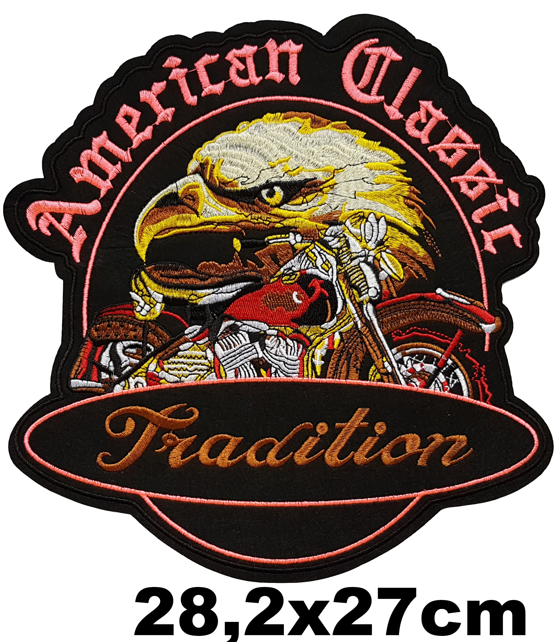 Grand Patch Thermocollant Aigle et Moto american classic tradition
