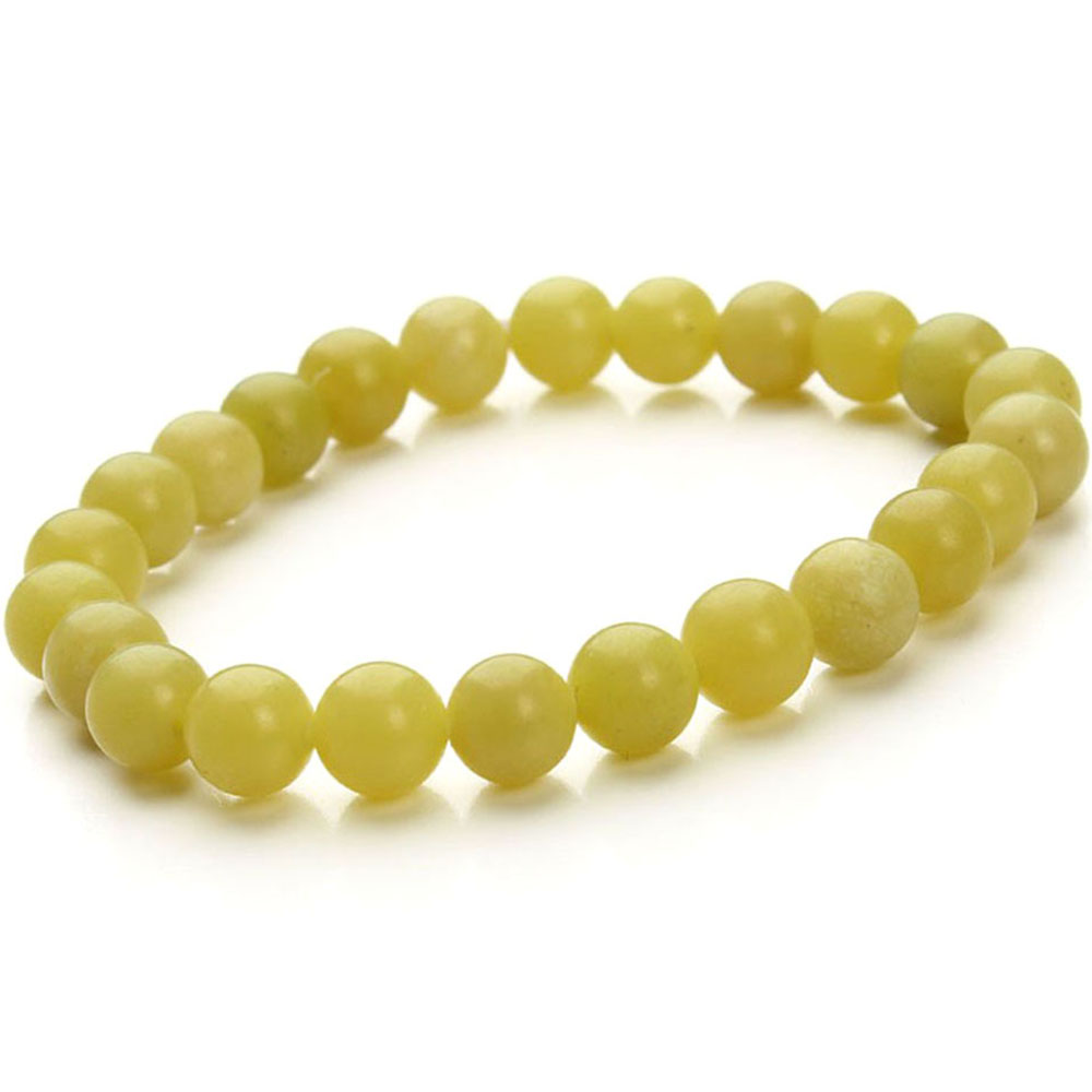 Bracelet Perle Pierre Jaune