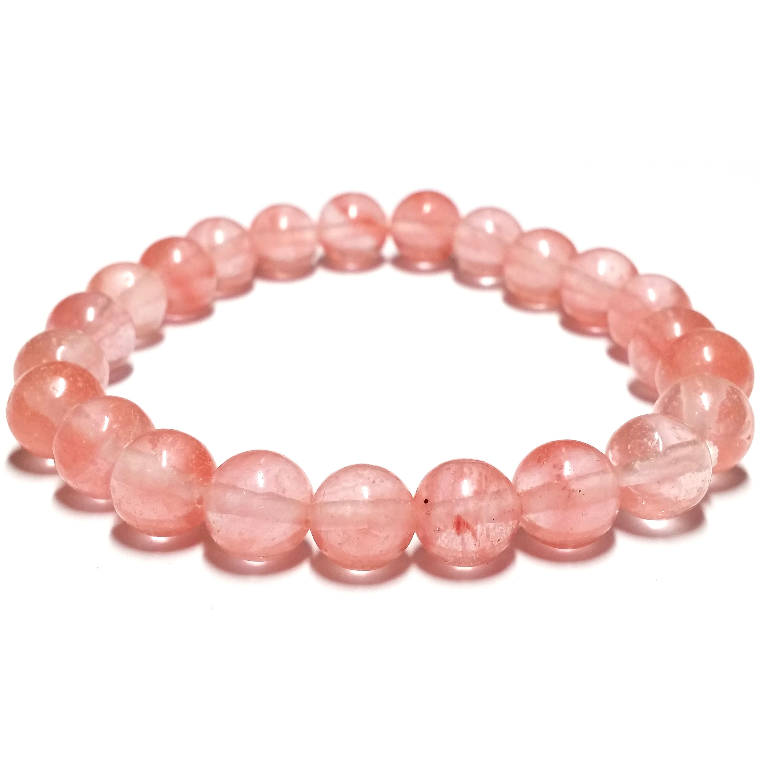 Bracelet Pierre Rose Transparente 1
