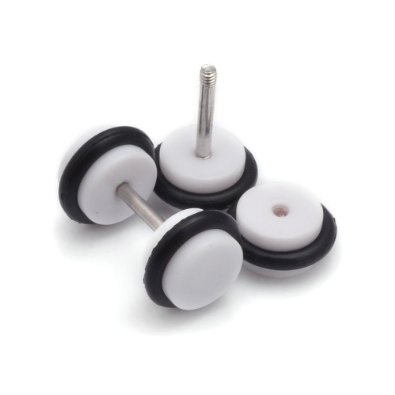 Piercings Faux Écarteurs Plug Blanc 6mm 1