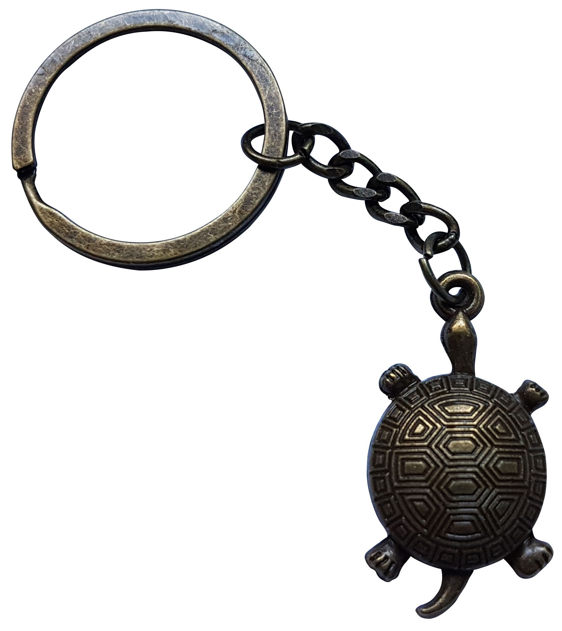 Porte clé en métal tortue terrestre