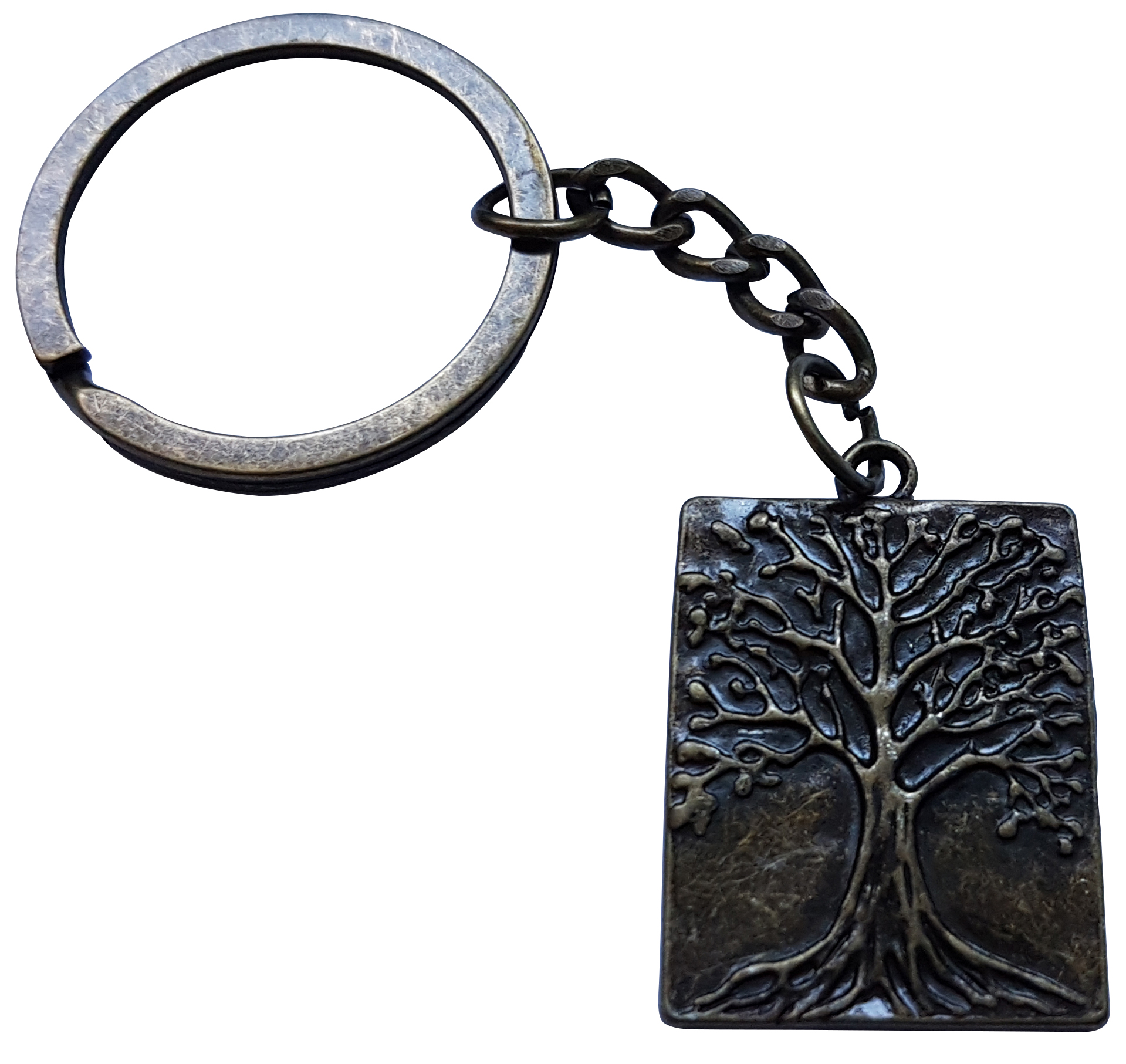 Porte clé métal arbre de vie