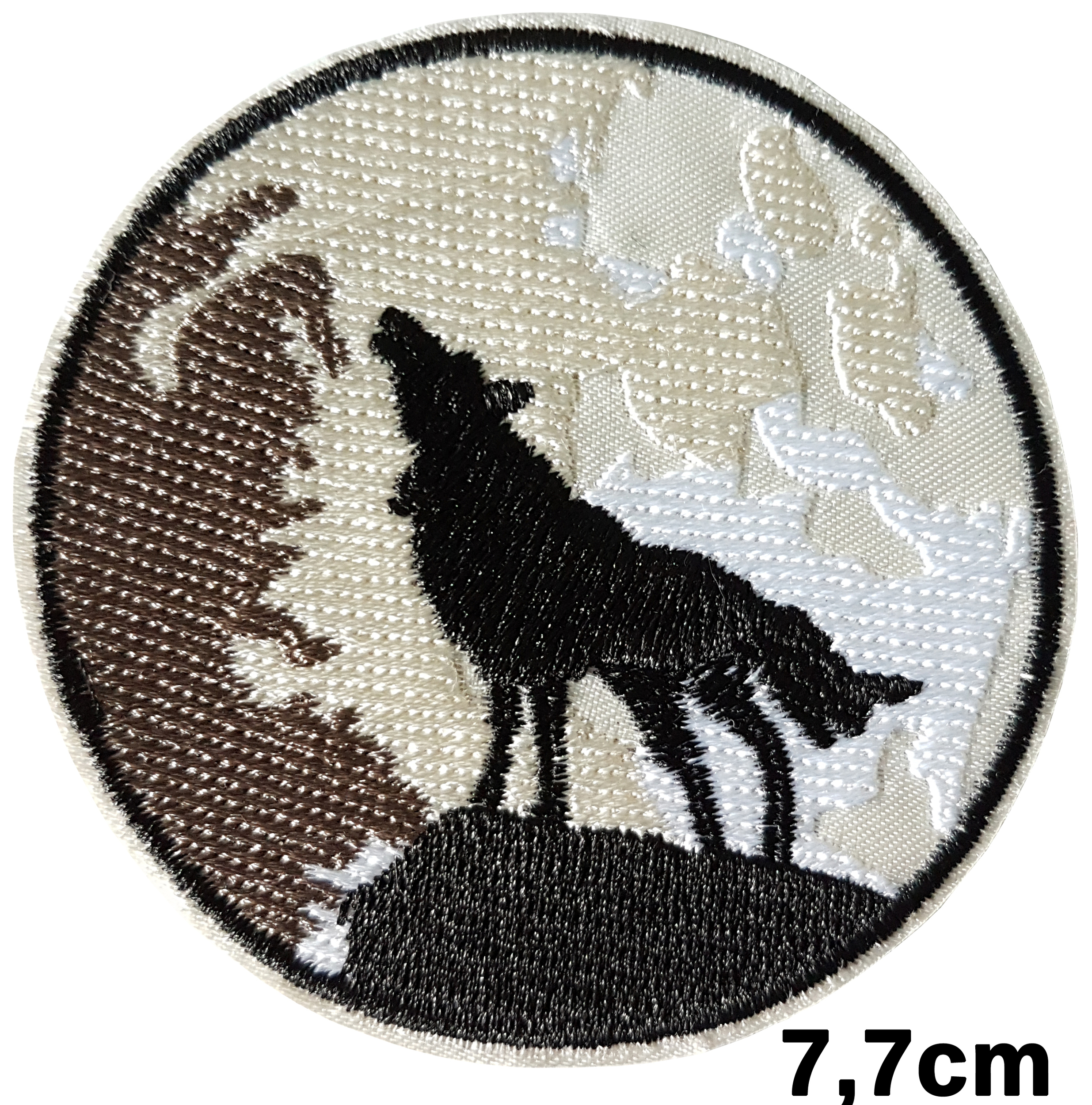 Patch Thermocollant Loup Hurlant à la Pleine Lune