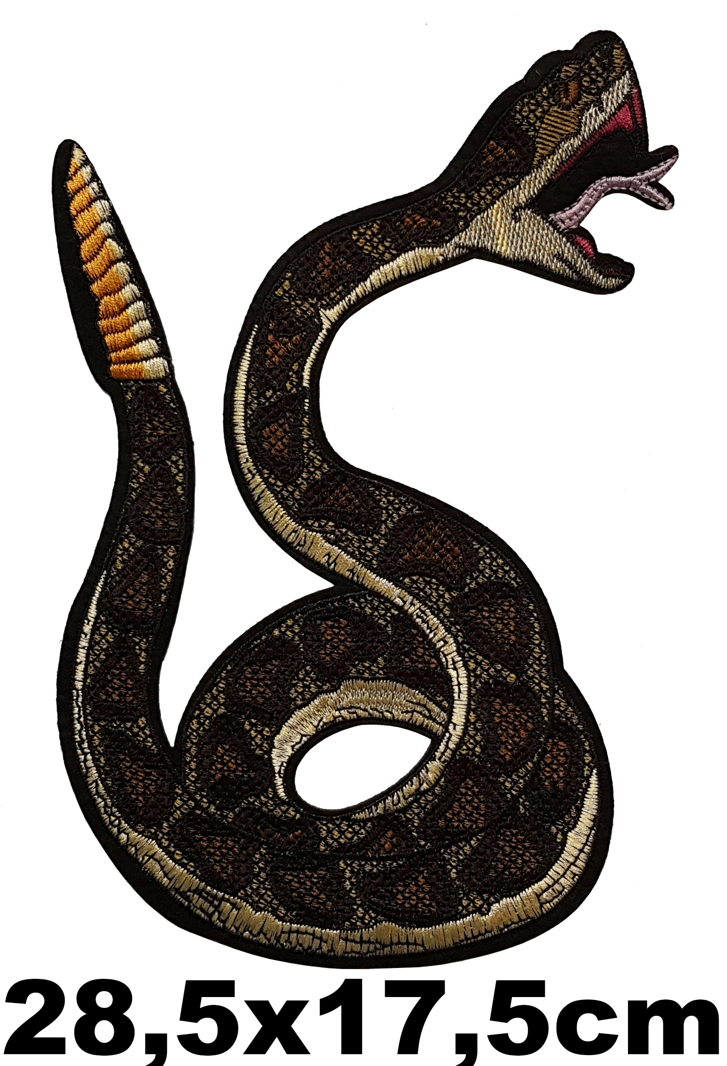 Grand Patch Thermocollant Serpent à Sonnette