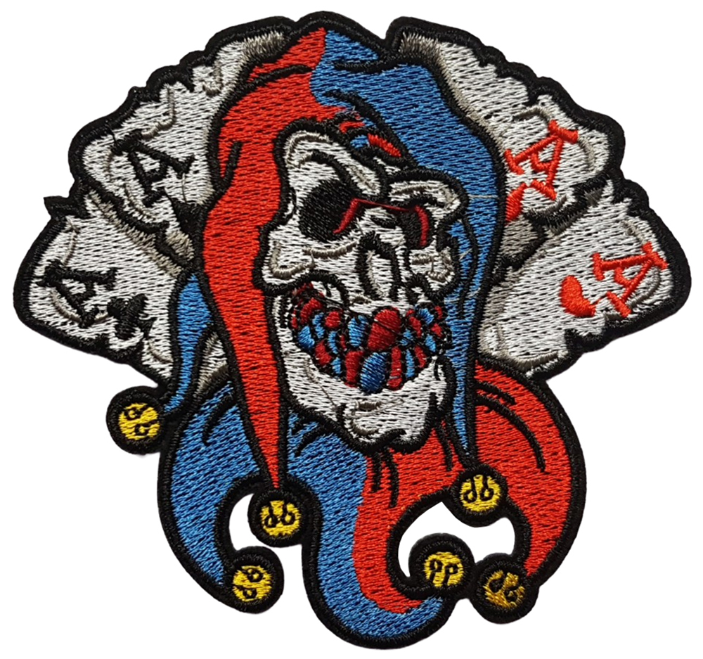 Patch Thermocollant Joker Skull Cartes AS