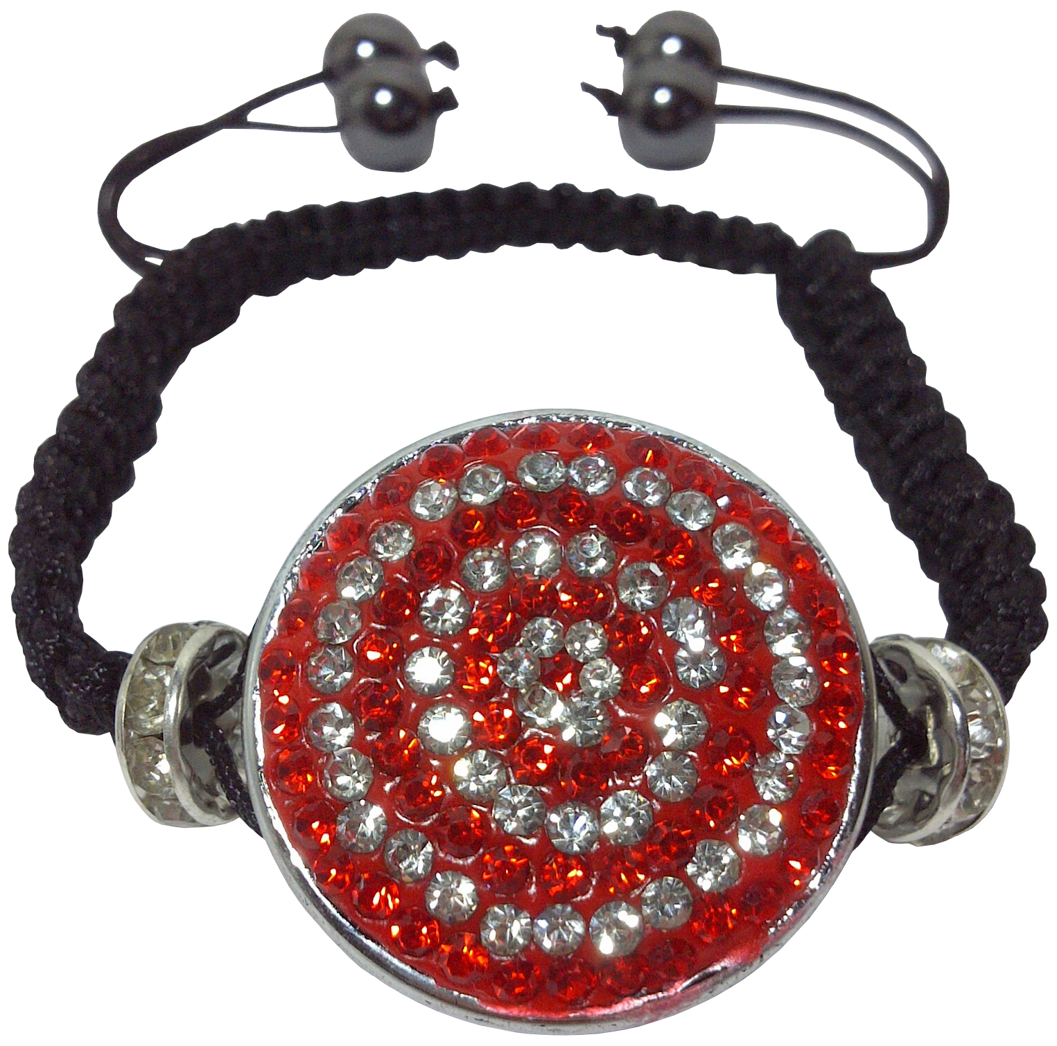 Bracelet Shamballa Zirconium Cubique Rouge