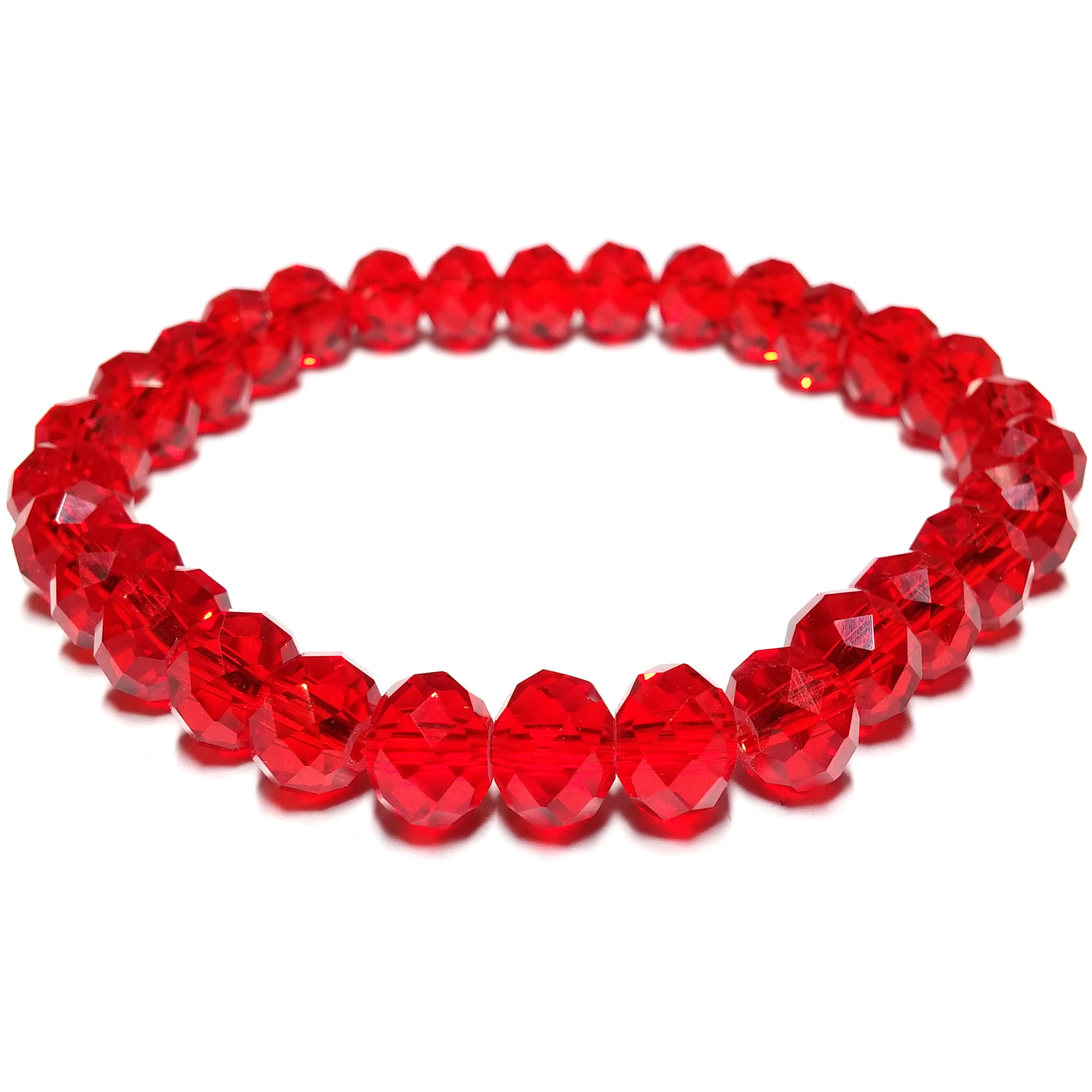 Bracelet Zirconium Cubique Rouge