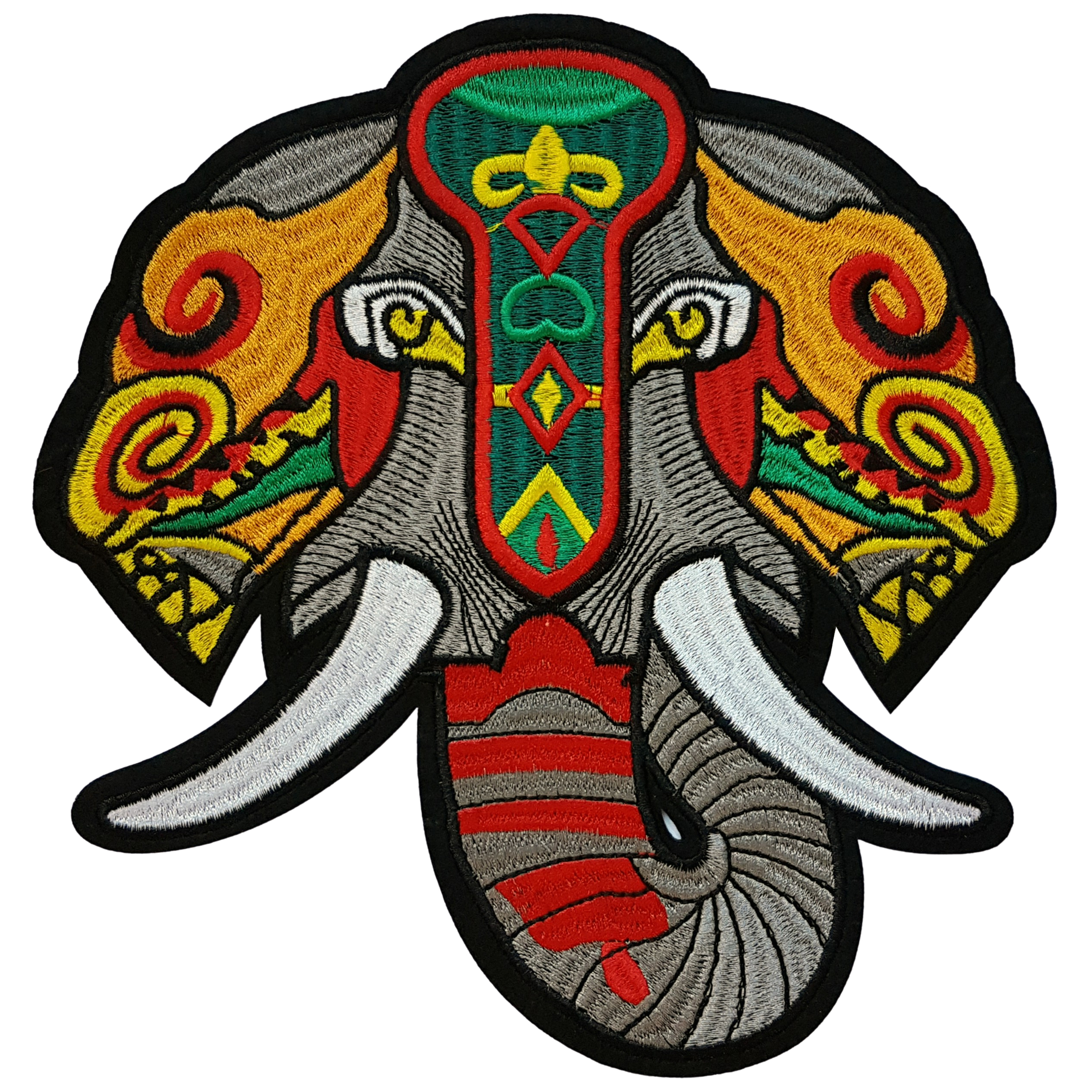 Grand Patch Thermocollant Éléphant Indien
