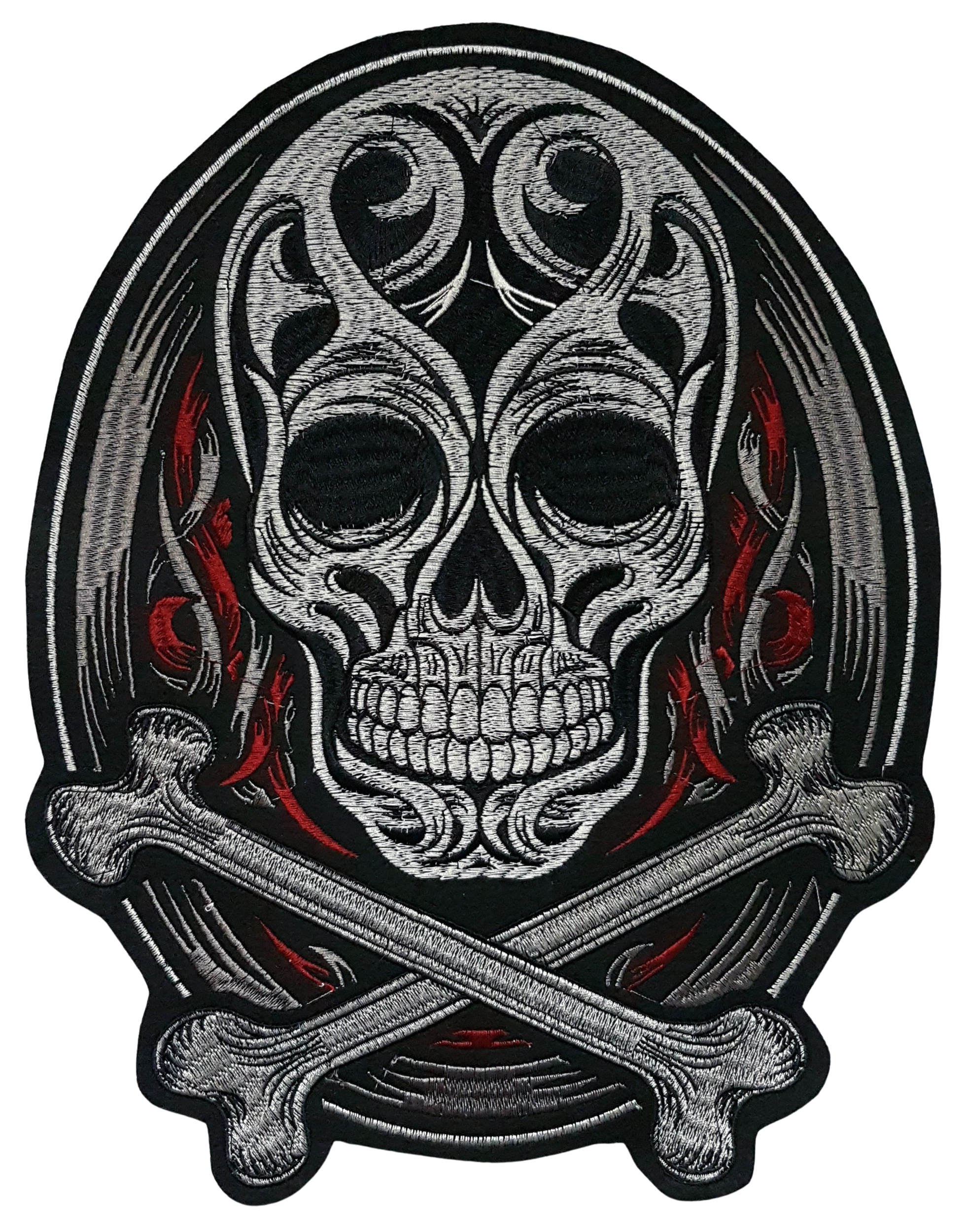 Grand Patch Thermocollant Skull Tribal et OS